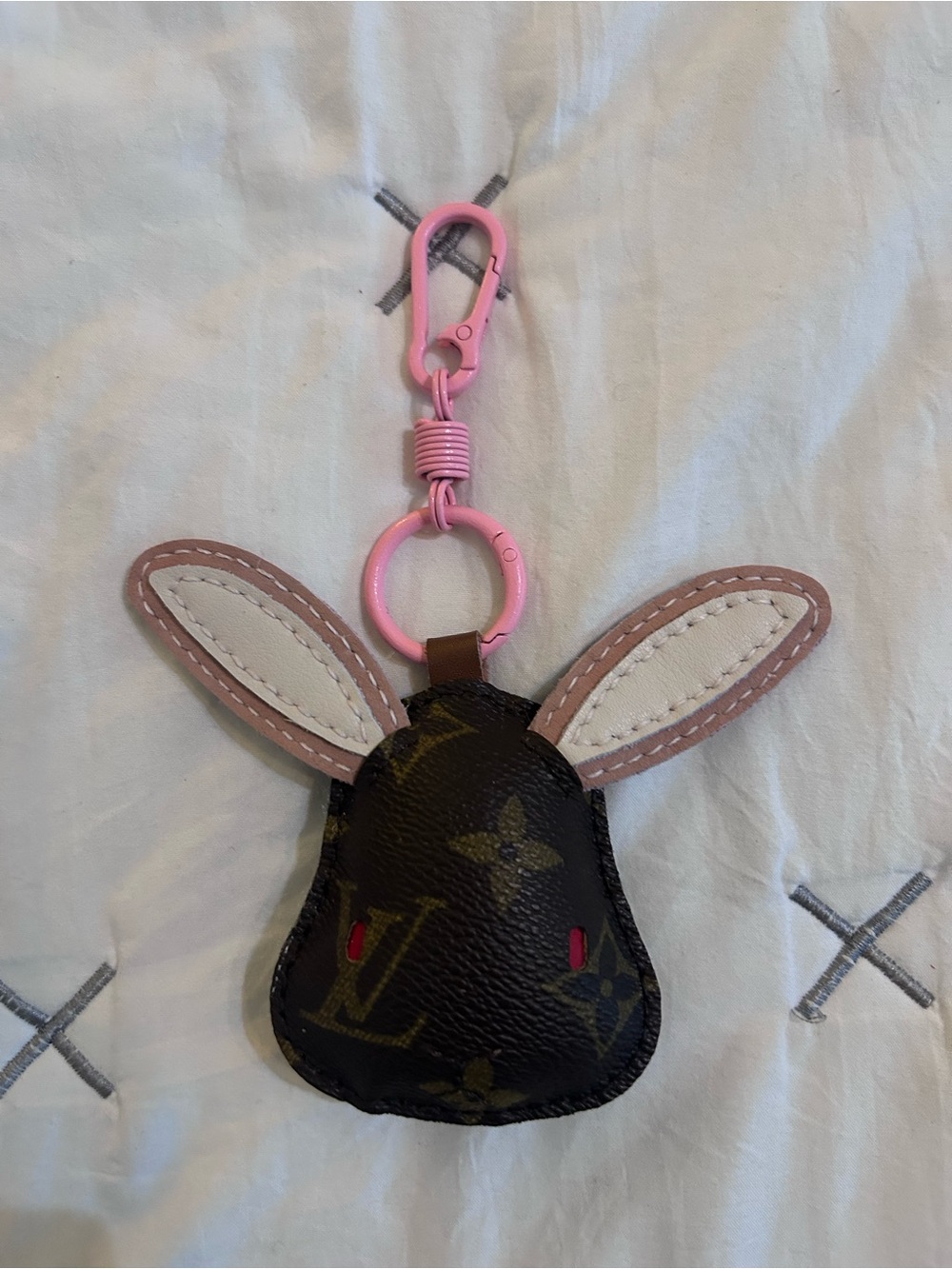 Louis Vuitton Monogram Canvas Cuts handmade to Bag Charm/Keychain